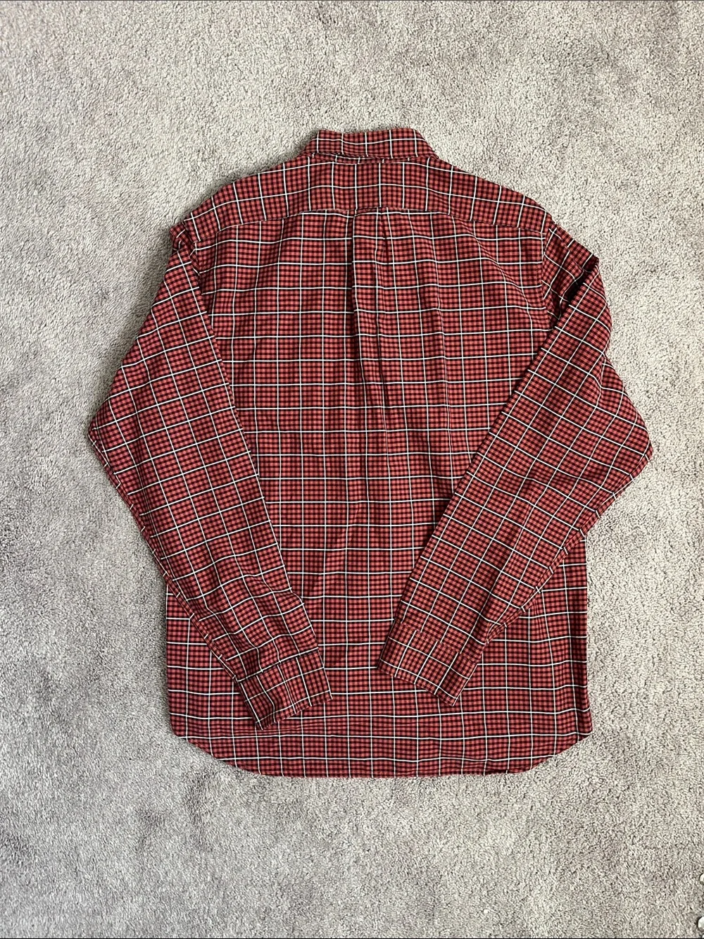 J. Crew Red Plaid Button-Down Shirt